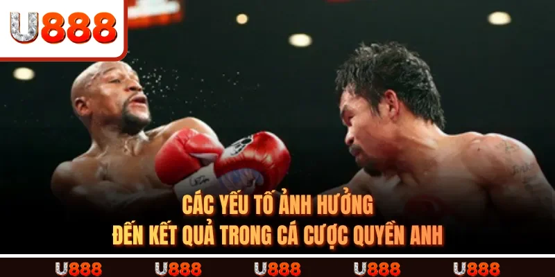 Các yếu tố ảnh hưởng đến kết quả trong Cá Cược Quyền Anh