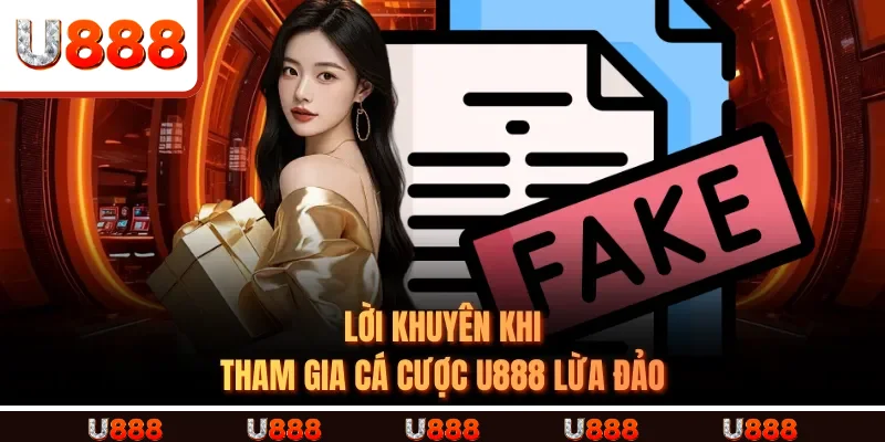 Lời Khuyên Khi Tham Gia Cá Cược U888 LỪA ĐẢO