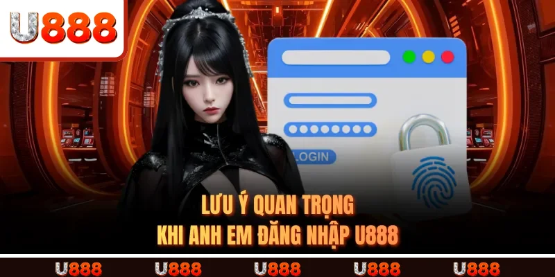 Lưu ý quan trọng khi anh em đăng nhập U888